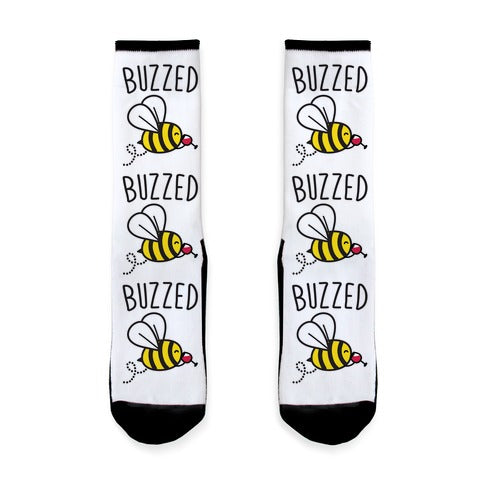 Buzzed Wine Bee Socks