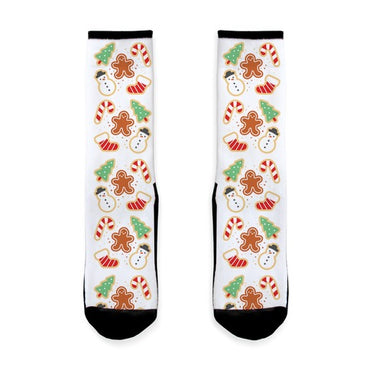 Christmas Cookie Pattern Socks