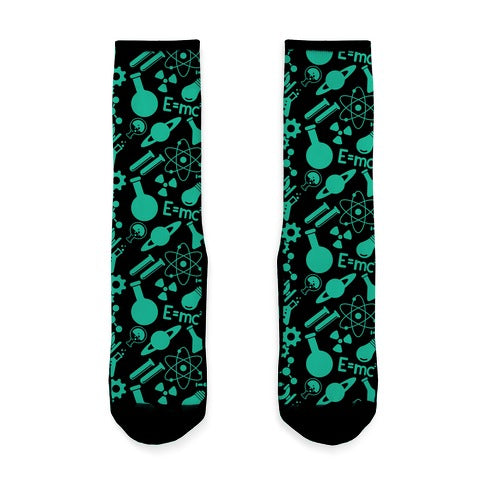 Cool Science Pattern Socks