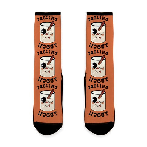 Feelin' Noggy Eggnog Socks