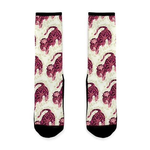 Floral Tiger Socks