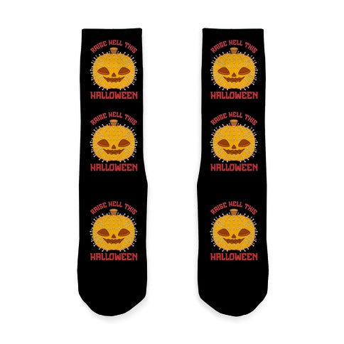 Hellraiser Pumpkin Pinhead Socks
