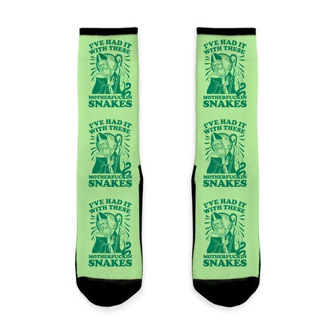 I've Had It With These Motherfuckin Snakes Socks