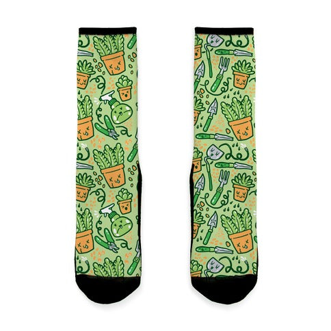 Kawaii Plants and Gardening Tools Socks