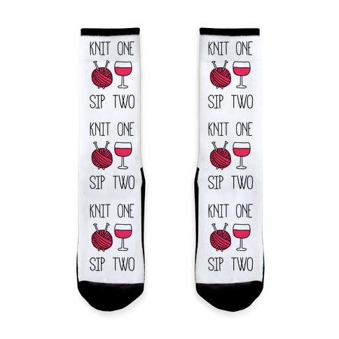 Knit One Sip Two Socks