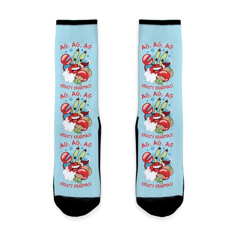 Krusty Krabmas! Socks