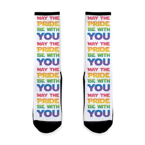 May The Pride Be With You Parody Socks