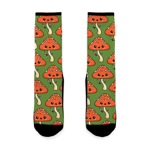Mushroom With Knife Socks