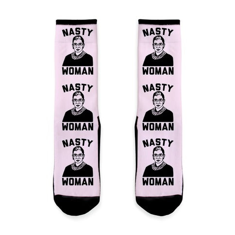 Nasty Woman RBG Socks