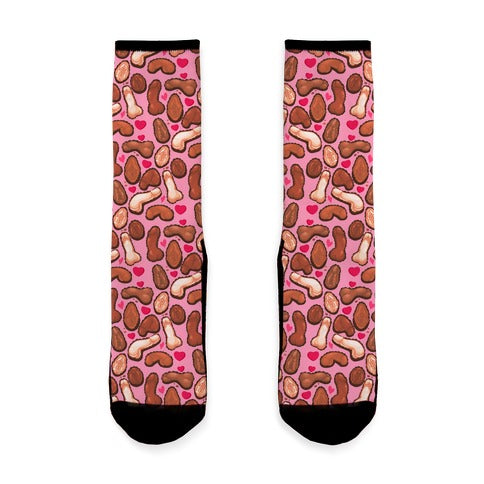 NSFW Valentine's Chocolates Pattern Socks