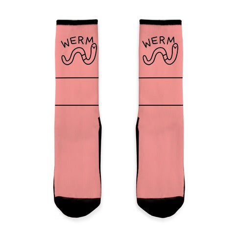 Werm Derpy Worm Socks