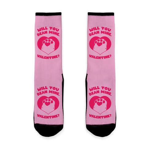 Will You Bean Mine, Valentine?  Socks