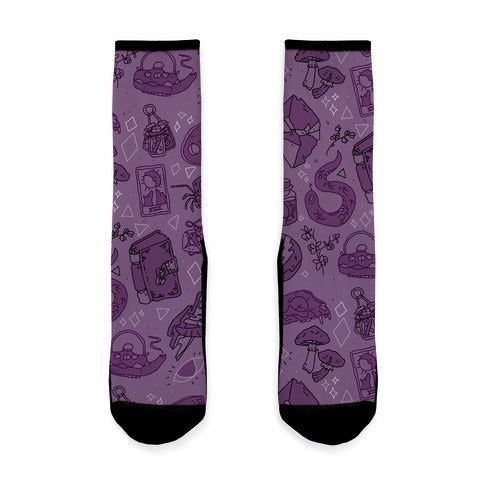 Witchy Pattern Socks