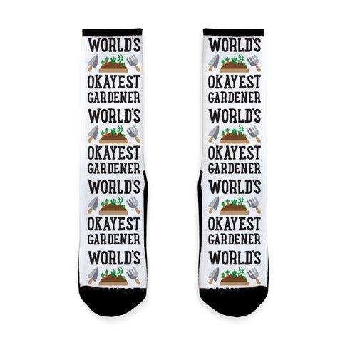 World's Okayest Gardener Socks