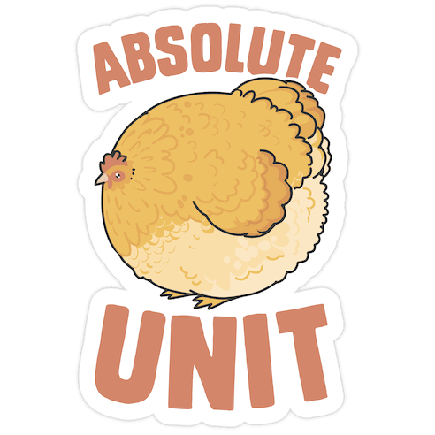 Absolute Unit Die Cut Sticker