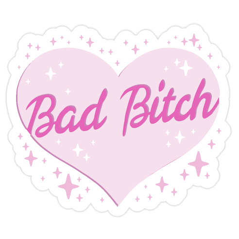 Bad Bitch Barbie Parody Die Cut Sticker