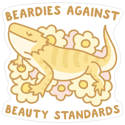 Beardies Against Beauty Standards Die Cut Sticker