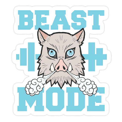 Beast Mode Inosuke Die Cut Sticker