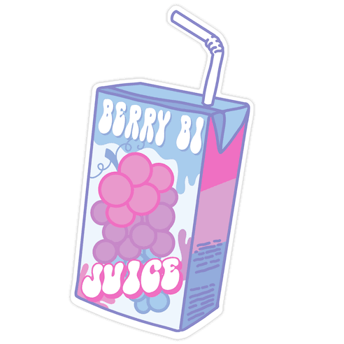 Bi Juice Juice Box Die Cut Sticker