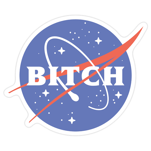 Bitch Space Program Logo Die Cut Sticker