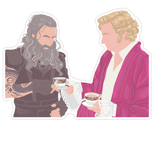 Blackbeard and Stede Bonnet Die Cut Sticker