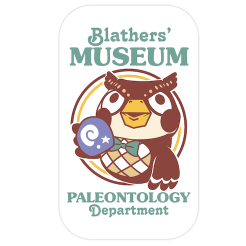 Blathers' Museum Paleontology Department Die Cut Sticker