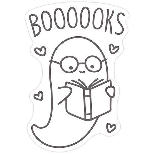 Boooooks Die Cut Sticker