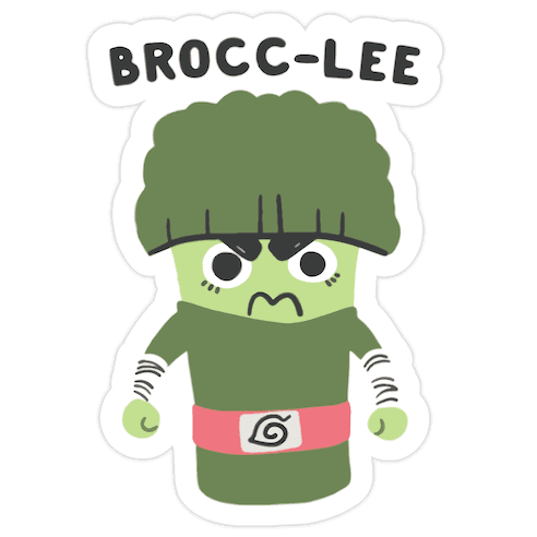 Brocc-Lee - Rock Lee Die Cut Sticker