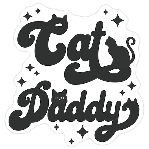 Cat Daddy Die Cut Sticker