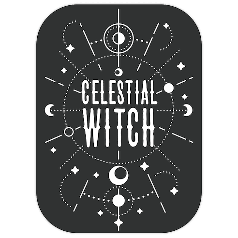 Celestial Witch Die Cut Sticker