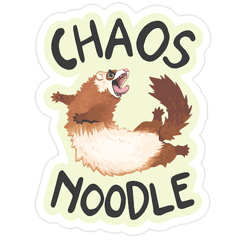 Chaos Noodle Die Cut Sticker