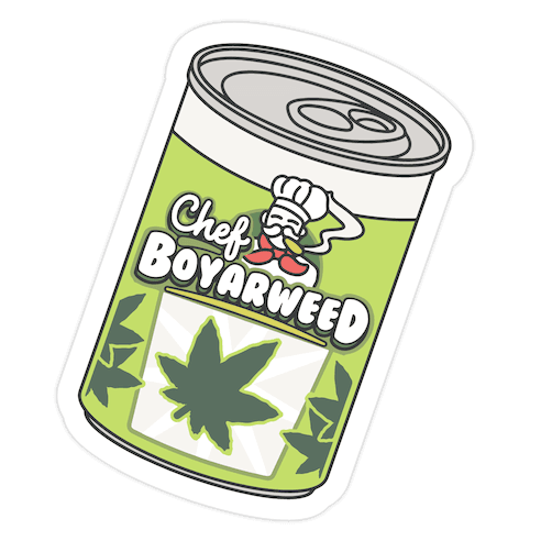 Chef BoyarWeed Die Cut Sticker