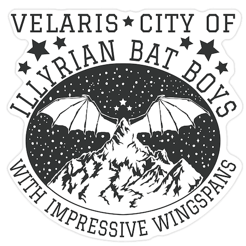 City Of Illyrian Bat Boys With Impressive Wingspans Die Cut Sticker