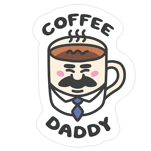 Coffee Daddy Die Cut Sticker