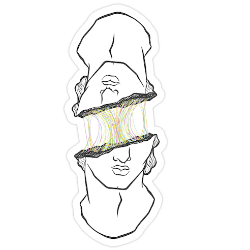 Connected Die Cut Sticker