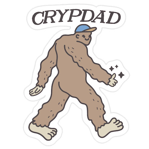 Crypdad Sasquatch Die Cut Sticker