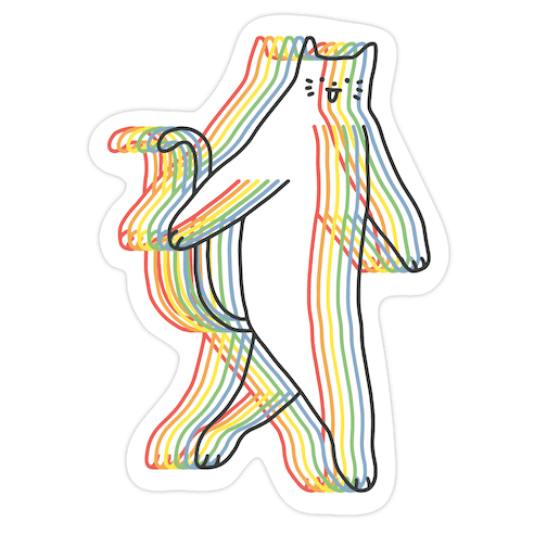 Cryptid Cat Die Cut Sticker