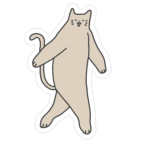 Cryptid Cat Die Cut Sticker