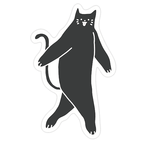 Cryptid Cat Die Cut Sticker