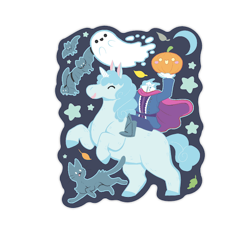 Cute Halloween Die Cut Sticker