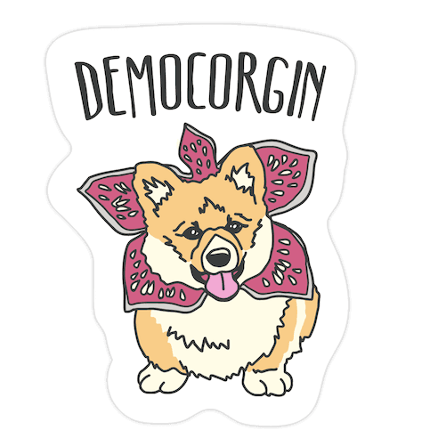 Democorgin Parody Die Cut Sticker