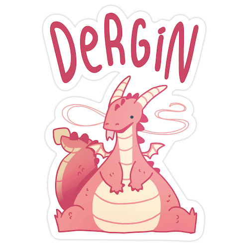 Dergin Die Cut Sticker