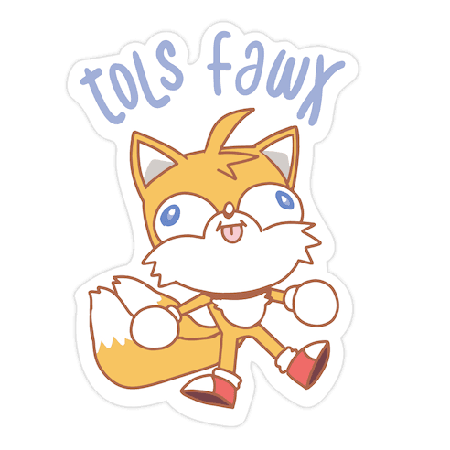 Derpy Tails Tols Fawx Die Cut Sticker