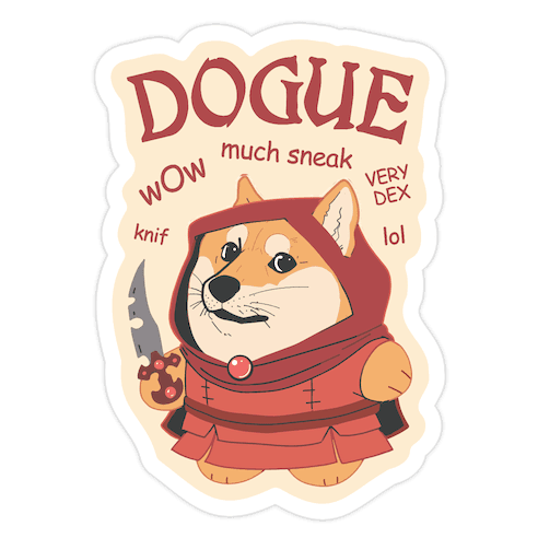 Dogue Die Cut Sticker