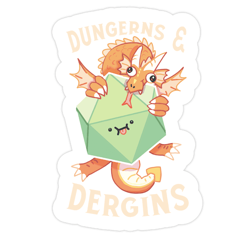 Dungerns & Dergins Die Cut Sticker