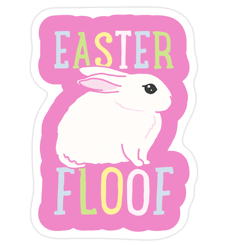 Easter Floof Die Cut Sticker
