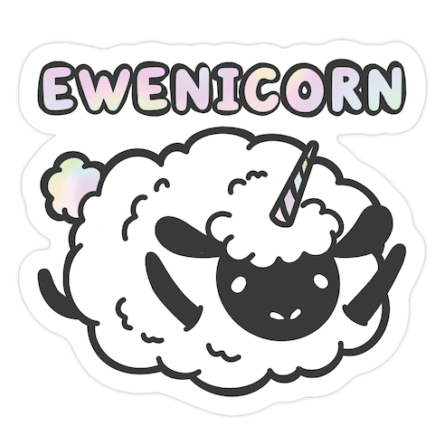 Ewenicorn Die Cut Sticker