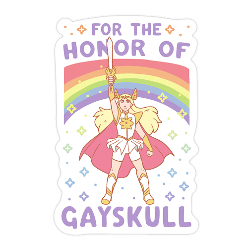 For the Honor of Gayskull Die Cut Sticker