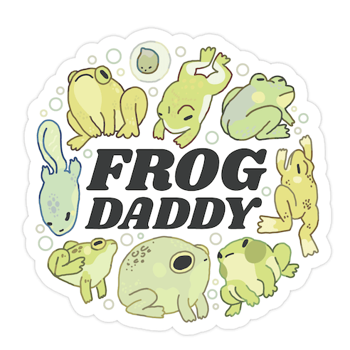 Frog Daddy Die Cut Sticker