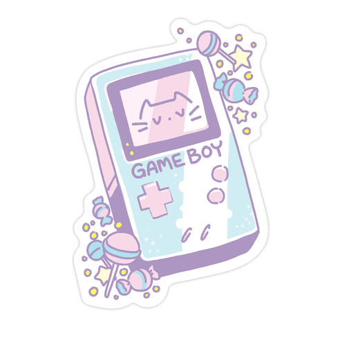 Game Boy - Trans Pride Die Cut Sticker